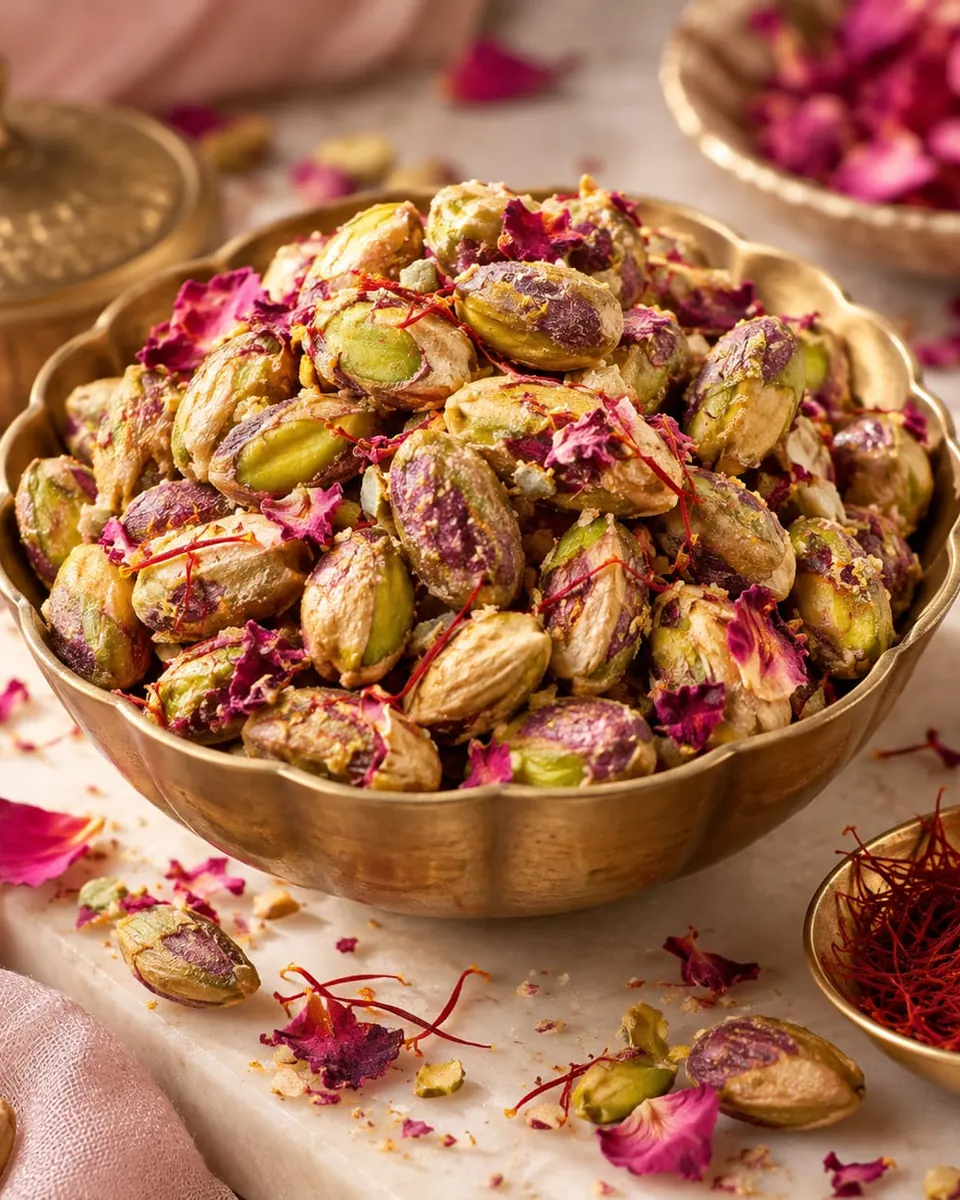 Saffron Rose Pistachios