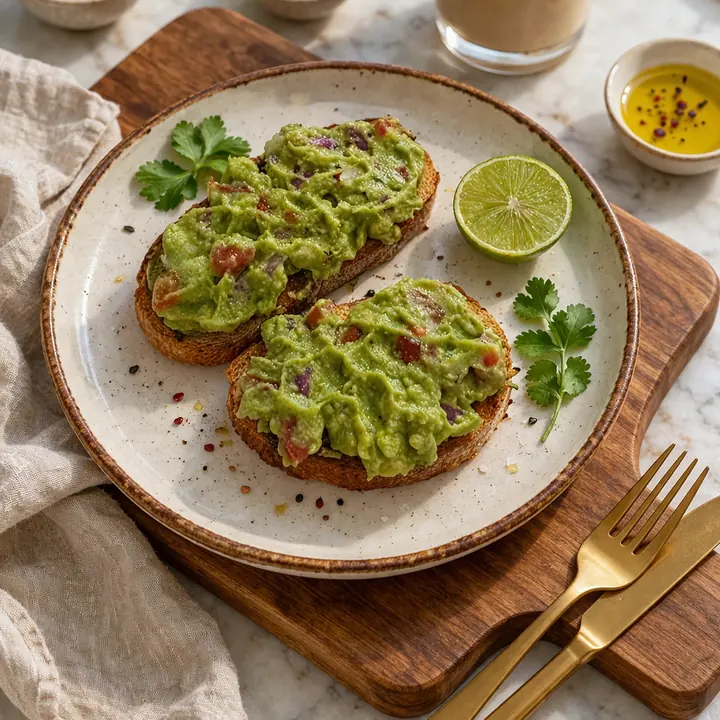 Sourdough Avocado Guacamole Toast